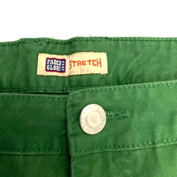 Faded Glory Capri Women's size 16 Green Denim Jeans - Picture 3 of 3